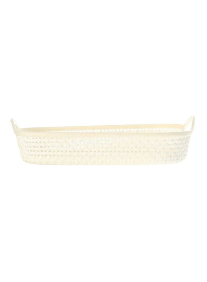 4-Pieces Rectangular Fruit Baskets White 27x9.5x4.5cm - v1623847945/N48022406A_3