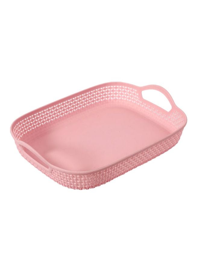 LAWAZIM 4-Pieces Rectangular Fruit Baskets Pink 23x22.5x5cm - Image 5