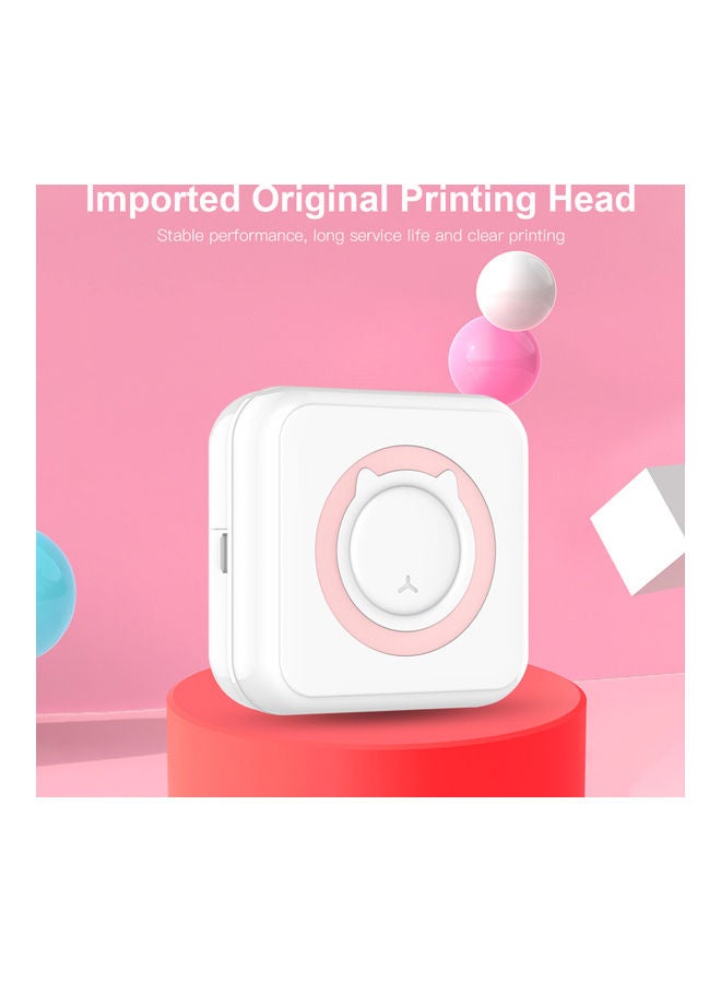 Mini Pocket Photo Printer Pink/White - Image 5