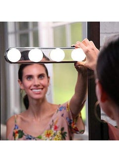 بيوينتي مصباح LED لاسلكي متوهج لمرآة الزينة أبيض 5x11سم  - Image 4