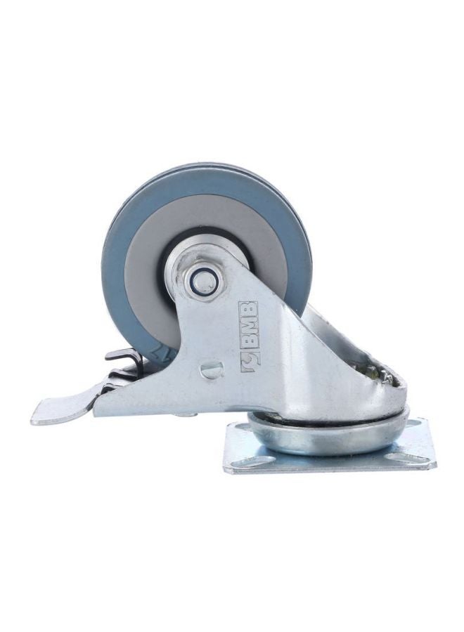 BMB tools - Caster Wheel With Brake Silver/Grey/Blue 125mm - Image 1