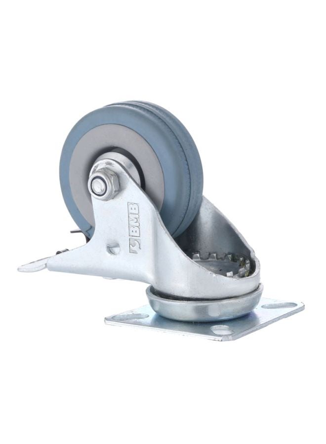 BMB tools - Caster Wheel With Brake Silver/Grey/Blue 125mm - Image 1