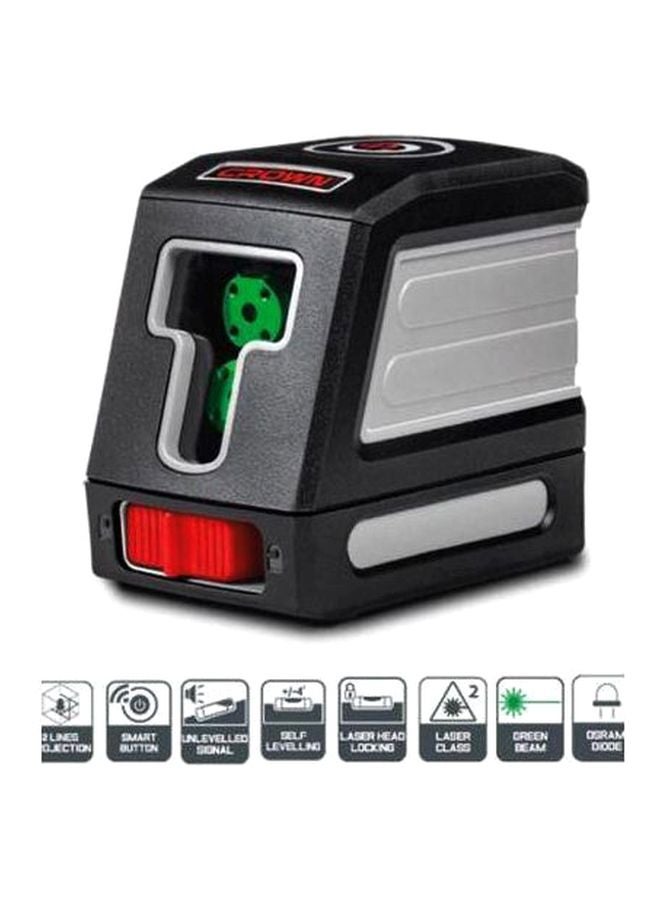 Crown CT44047 Self Leveling Line Laser 30M Black/Grey/Red Black/Grey/Red - Image 3