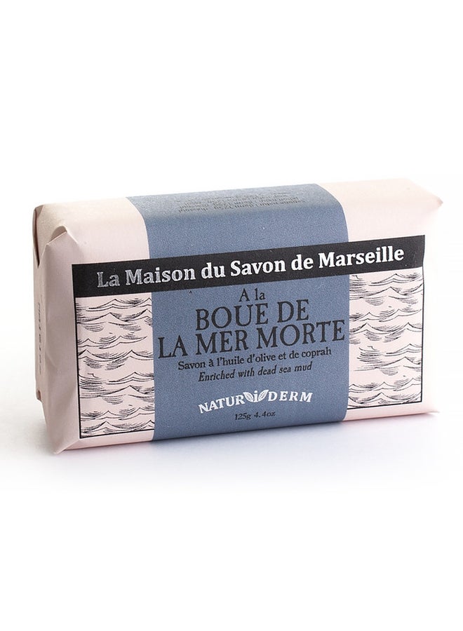 لا ميزون دو سافون دي مرسيليا صابون طين البحر أزرق/ أبيض 125جرام