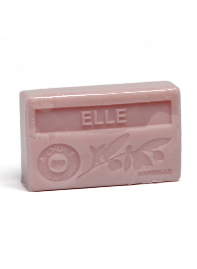 La Maison du Savon de Marseille Elle Soap Pink 100grams - Image 1