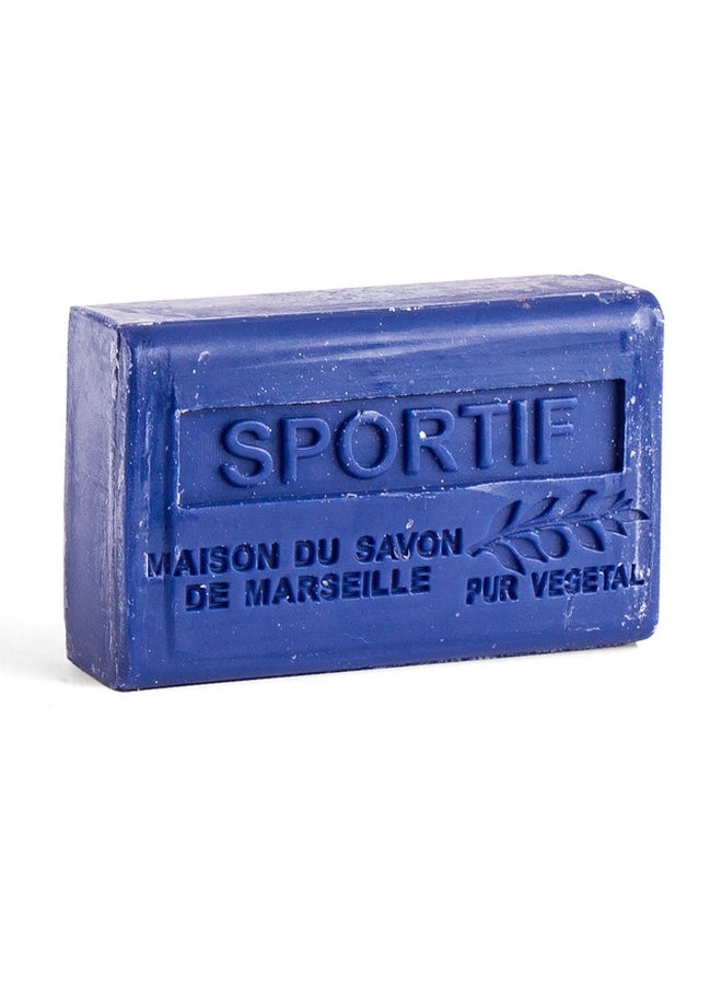 La Maison du Savon de Marseille Sportif Body Soap Bar Blue 125grams 