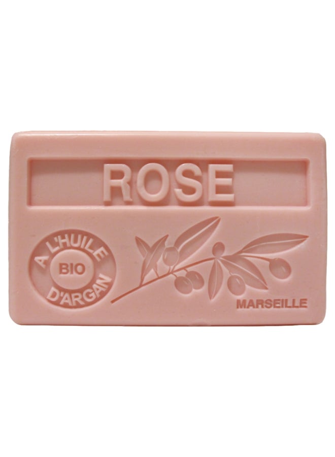 La Maison du Savon de Marseille Rose Body Soap Bar Pink 100grams - Image 1