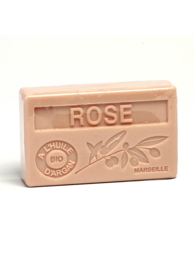 La Maison du Savon de Marseille Rose Body Soap Bar Pink 100grams - Image 2