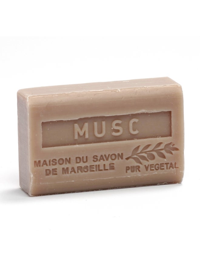 La Maison du Savon de Marseille Organic Musc Soap Light Brown 125grams 
