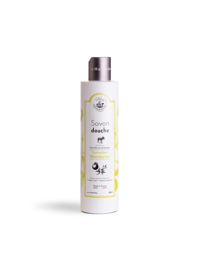 La Maison du Savon de Marseille Verveine Mandarine Donkey Milk Shower Soap White 250ml 
