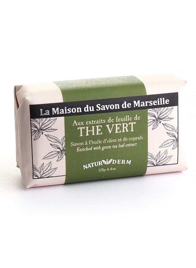 Green Tea Naturiderm Soap White 125grams