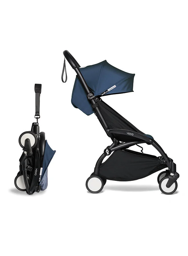 BABYZEN Yoyo 6+ Colour Pack Textiles Only Seat Cushion, Matching Canopy And Zipped Back Pocket Requires Baby Stroller Yoyo2 Frame (Sold Separately) Air France - Blue