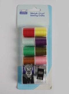 LEENO 12-Piece Threads Sewing Set Multicolour  - Image 2