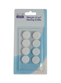 LEENO 20-Piece Hook And Loop Sticky Self Adhesive Dots White 
