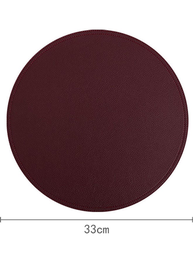 Round Coaster Wine Red - Image 2