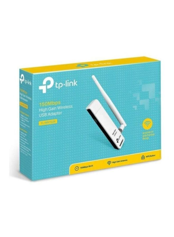 High Gain Wireless USB Adapter White/Black