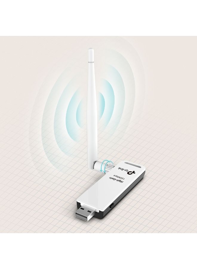 High Gain Wireless USB Adapter White/Black