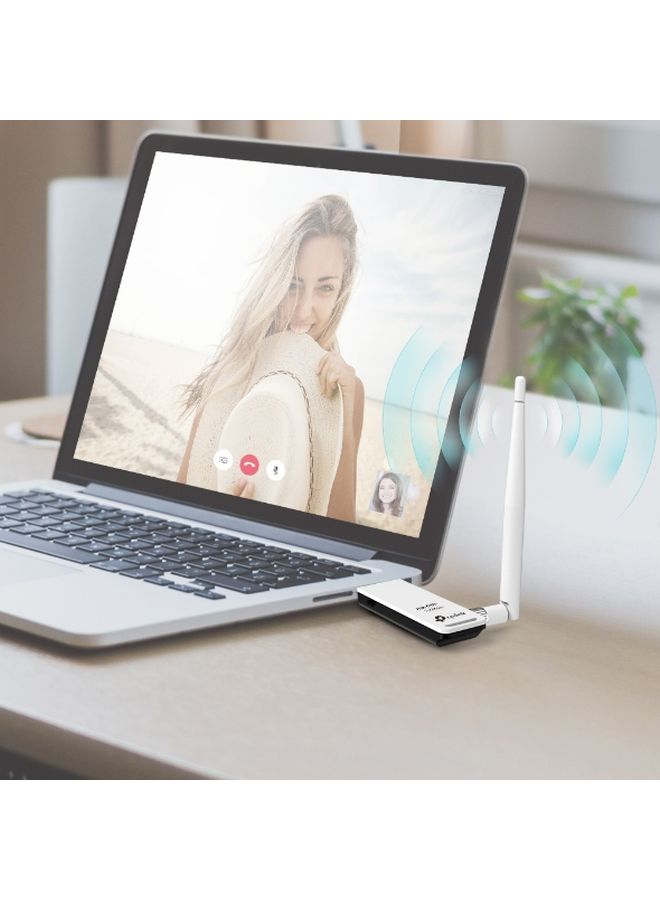 High Gain Wireless USB Adapter White/Black