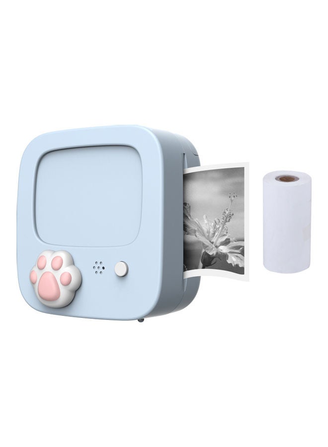 Mini Pocket Photo Printer Blue - Image 1