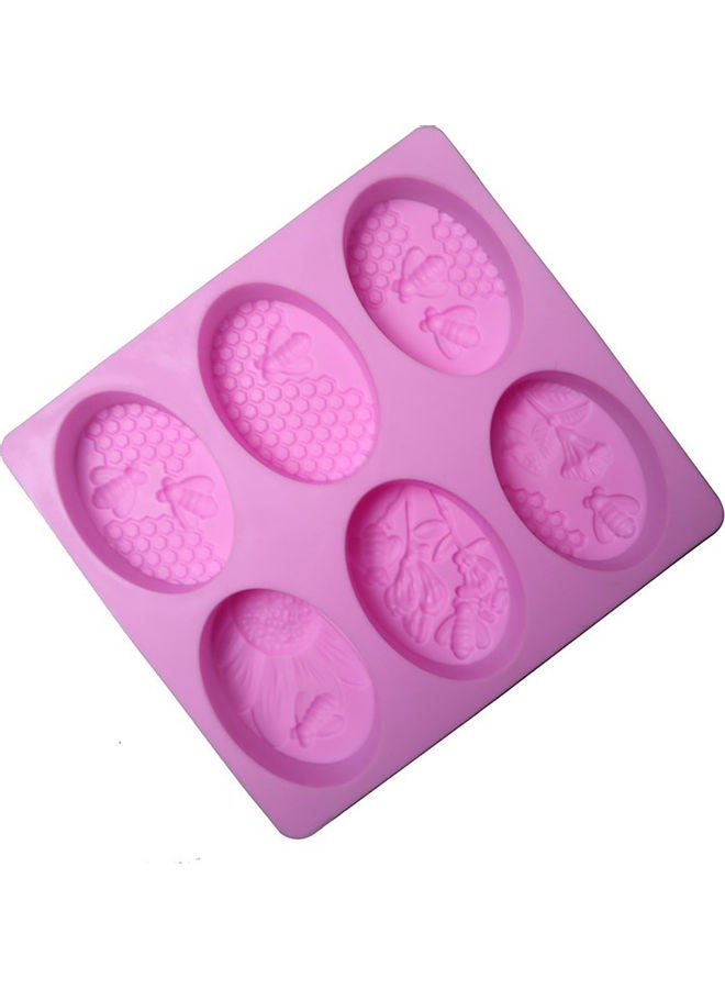 Honeycomb Shape Baking Cake Mold Pink