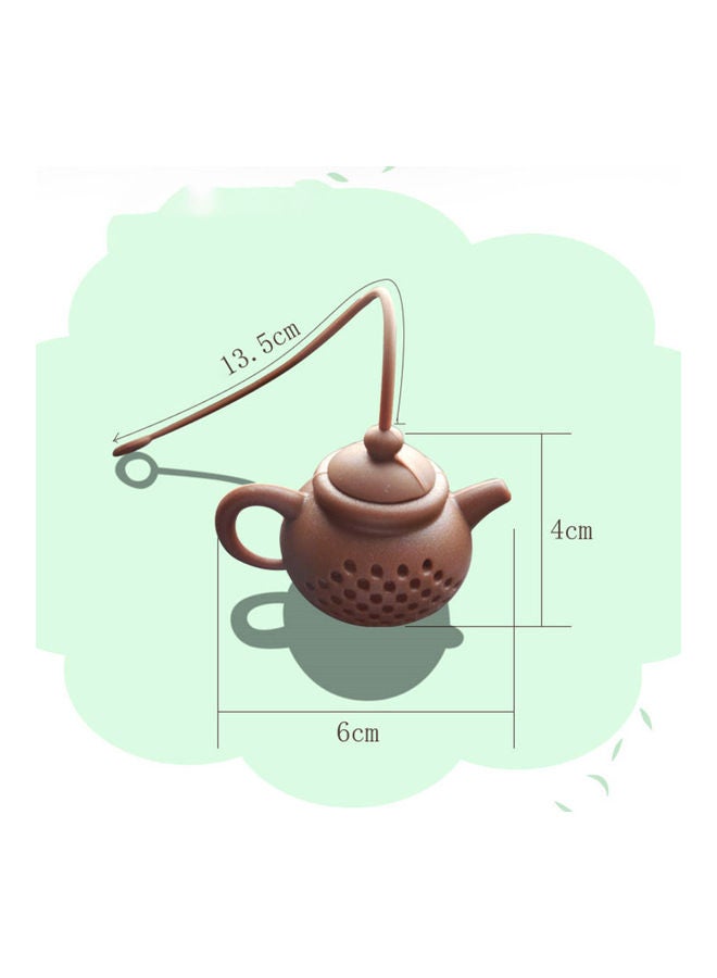 Generic - Filter Shock-absorbing Leaf Tea Ball Infuser For Kitchen Coffee Brown 6x5x4cm - Image 1