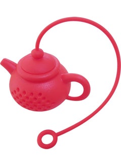 Eco-friendly Kettle-shape Loose Leaf Tea Ball Infusers For Kitchen Red 6x5x4cm
