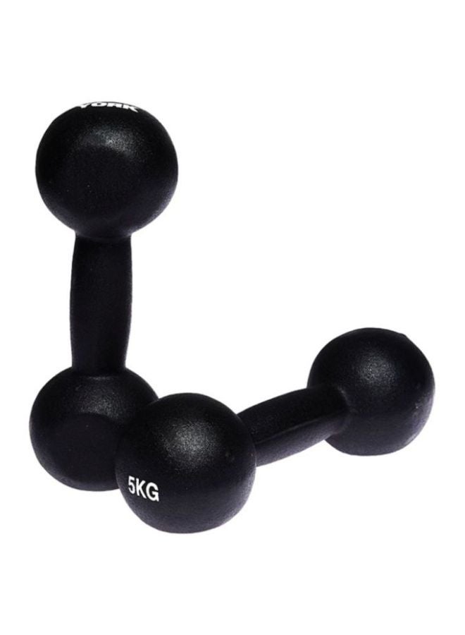 YORK FITNESS - Neoprene Dumbbells 2x5kg - Image 1