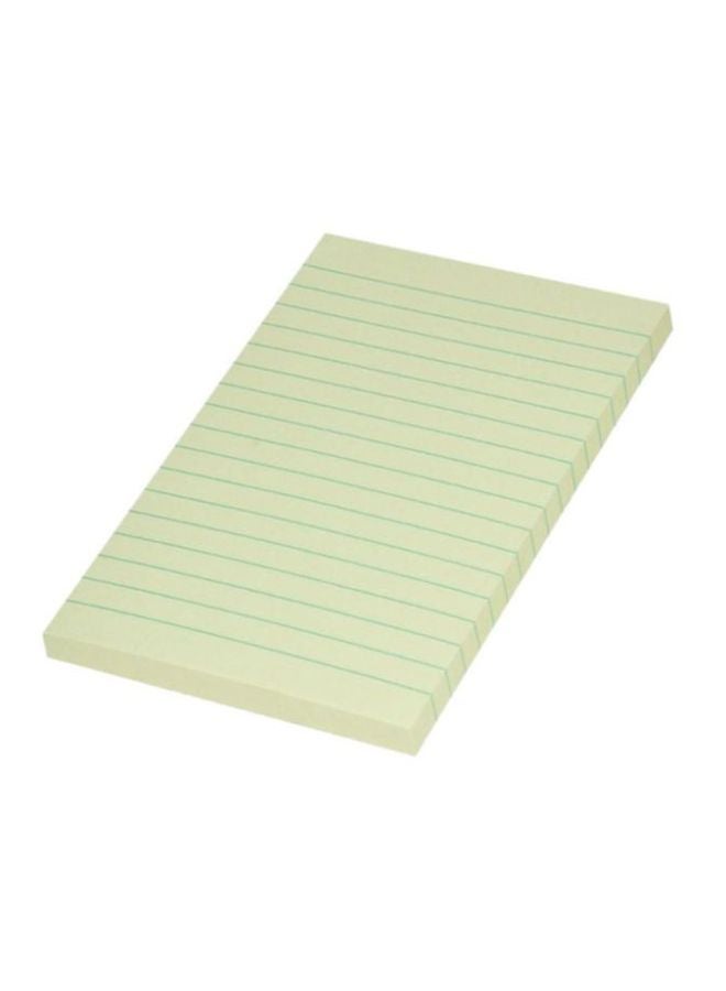 FIS 12-Piece Ruled Sticky Notes Set Yellow - Image 1