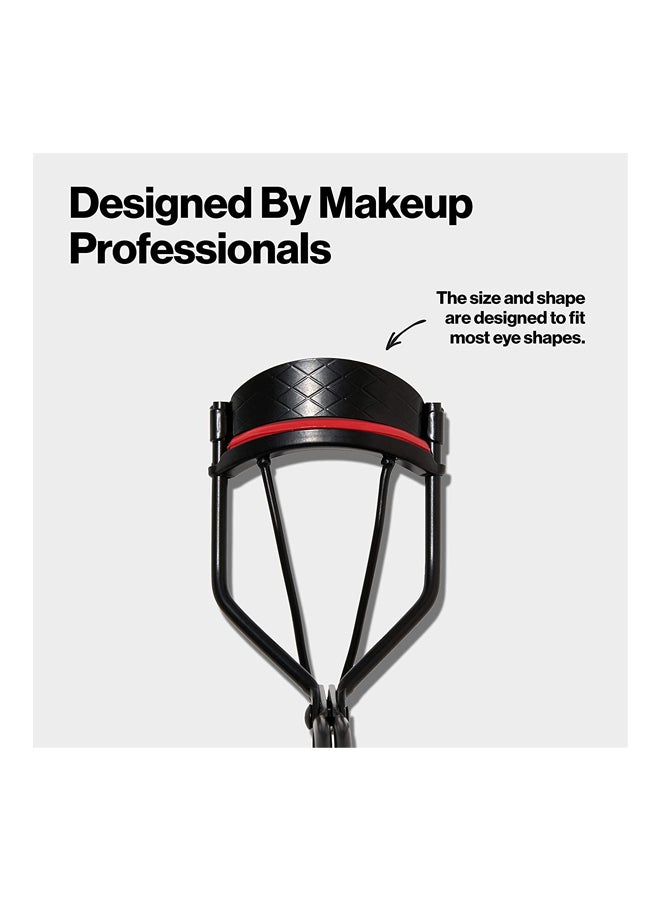 Revlon - Extra Curl Eyelash Curler with Non-Slip Finger Grip Red/Black - Image 1