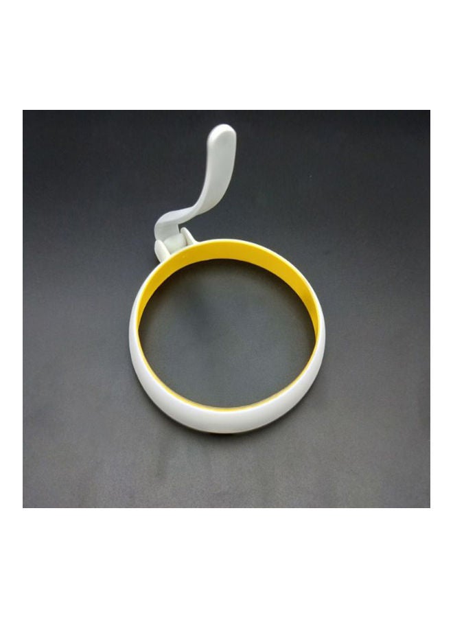 2-Piece Non-Stick Fryer Ring Set Yellow and White  - Image 3