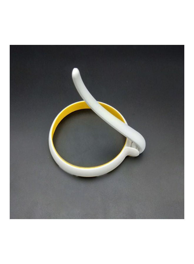 2-Piece Non-Stick Fryer Ring Set Yellow and White  - Image 4