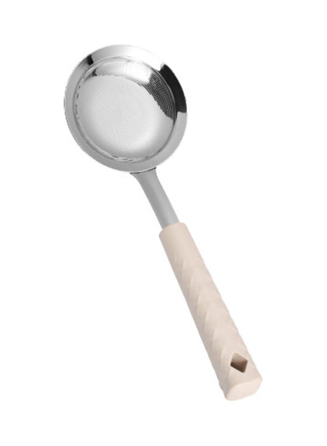 Portable Skimmer Slotted Spoon Beige 