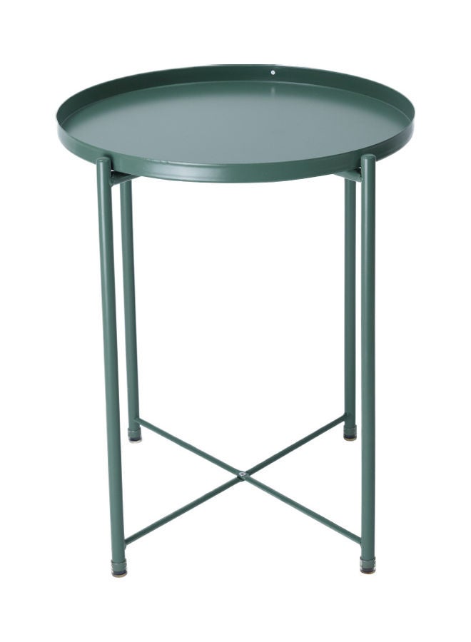 إيكايا طاولة جانبية معدنية رمادي 52x48x4سم