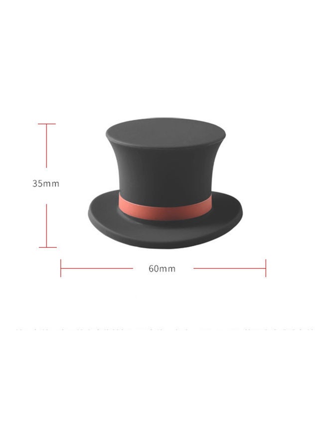 Hat Shaped Bottle Cap Black/Pink - Image 2