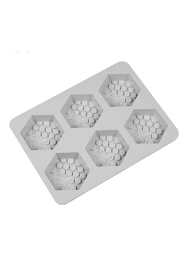 Silicone Honeycomb Cake Mold Grey - Image 1