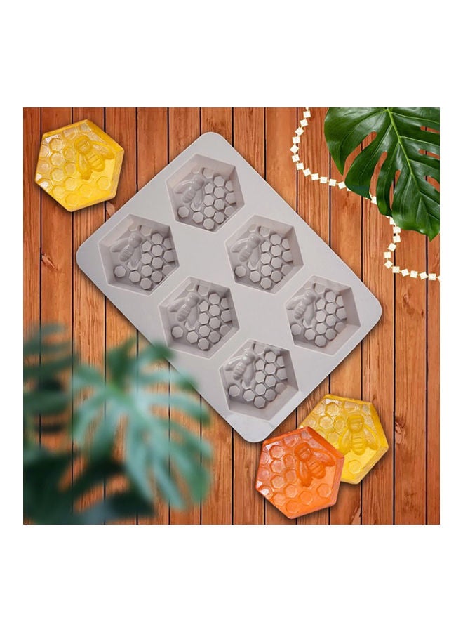 Silicone Honeycomb Cake Mold Grey - Image 2