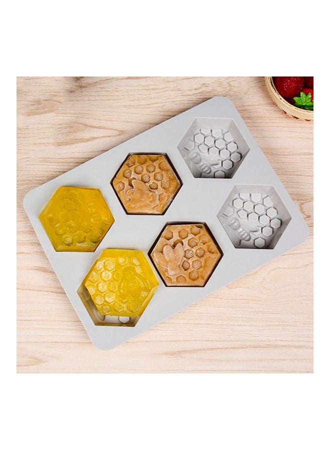 Silicone Honeycomb Cake Mold Grey - Image 3