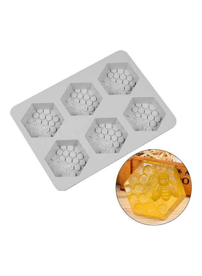 Silicone Honeycomb Cake Mold Grey - Image 4