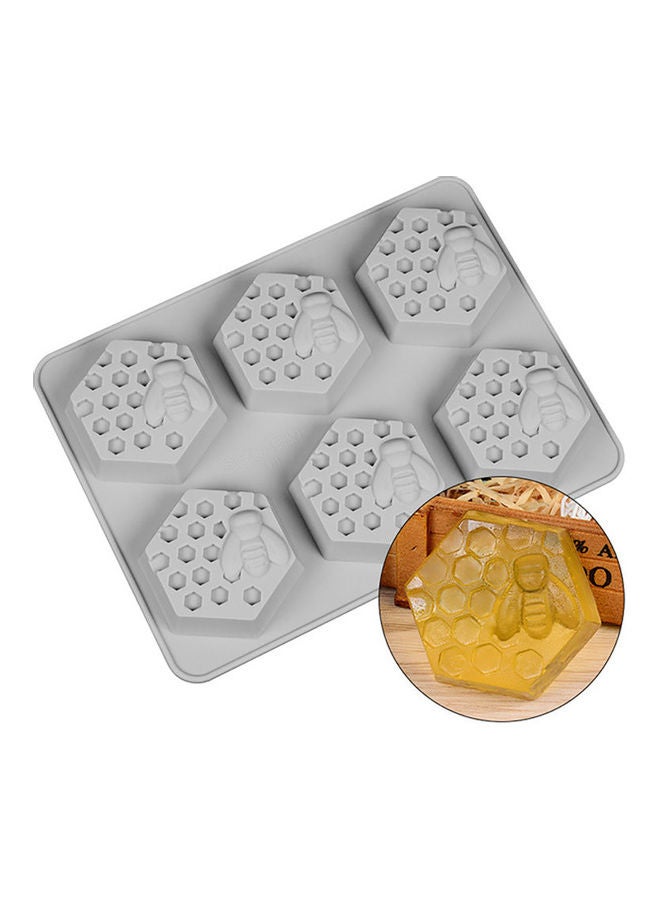 Silicone Honeycomb Cake Mold Grey - Image 5