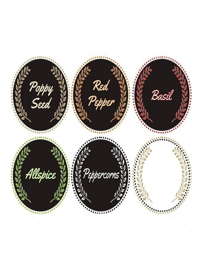 Premify - 72-Piece Spice Jar Labels Multicolour - Image 1