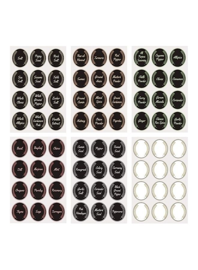 Premify - 72-Piece Spice Jar Labels Multicolour - Image 1