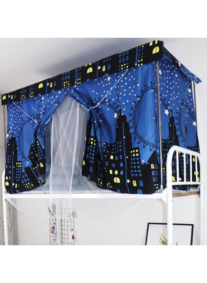 Generic Upper Deck Curtain With Ferris Wheel  Design Cotton Multicolour 195 x 90 x 115cm  - Image 1