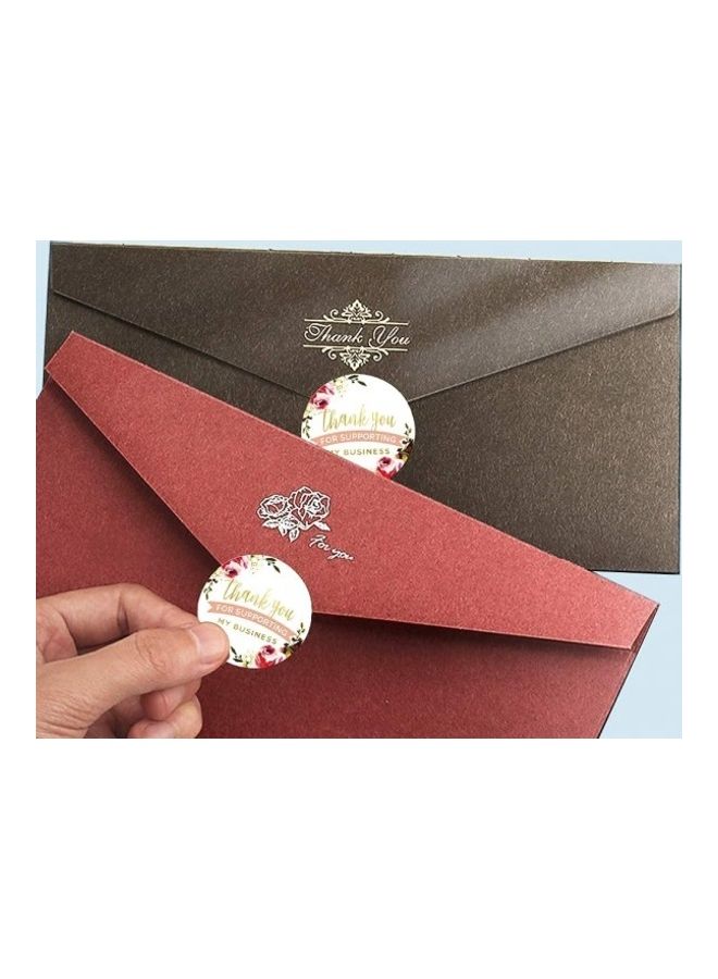 Premify - 500-Piece Thank You For Supporting My Business Printed Labels Multicolour - Image 1