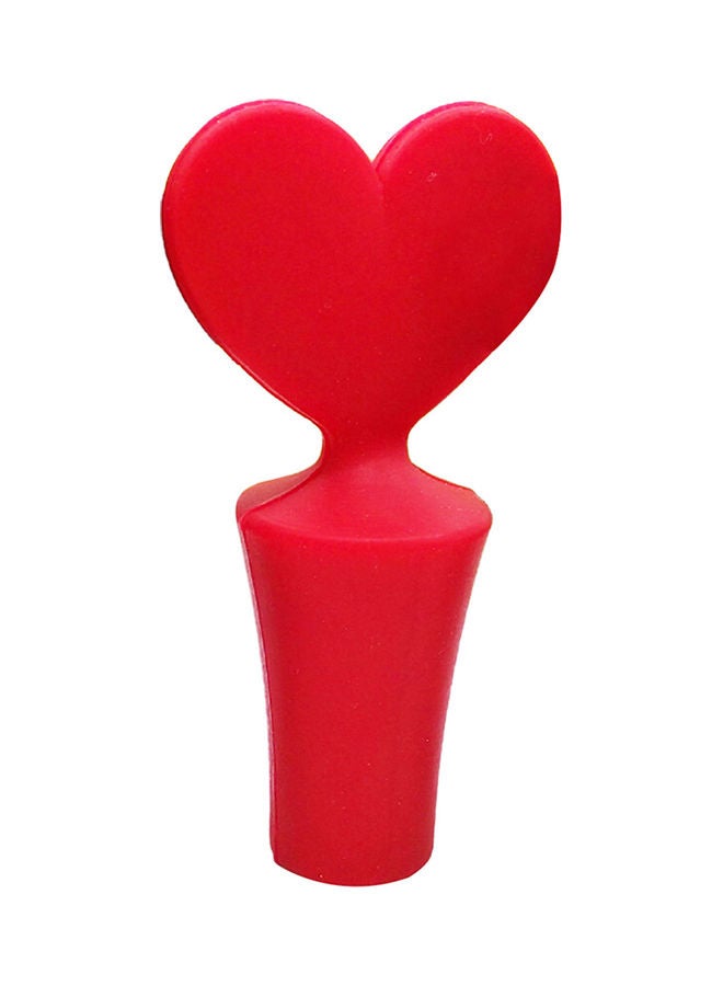 Wine Stopper With Twist Resistance Red 