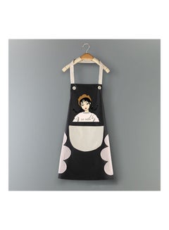 Generic Waterproof Anti-Oil Sleeveless Cartoon Girl Waist Bib Pinafore Kitchen Apron 5 21x13x3cm  - Image 3
