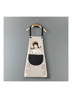 Generic Waterproof Anti-Oil Sleeveless Cartoon Girl Waist Bib Pinafore Kitchen Apron 5 21x13x3cm  - Image 4
