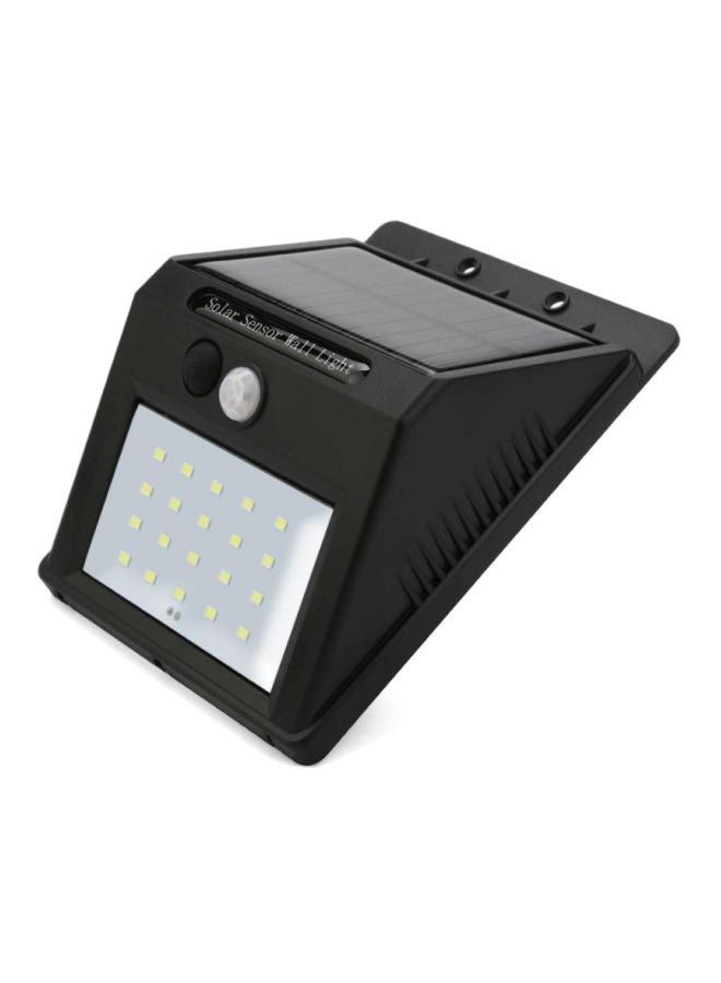 بيوينتي مصباح حائط بمستشعر حركة بالأشعة تحت الحمراء السلبية يعمل بالطاقة الشمسية من 20 لمبة LED أسود/ أبيض 5x23سم - Image 3