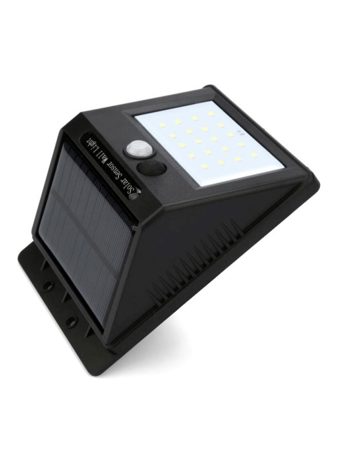 بيوينتي مصباح حائط بمستشعر حركة بالأشعة تحت الحمراء السلبية يعمل بالطاقة الشمسية من 20 لمبة LED أسود/ أبيض 5x23سم - Image 4