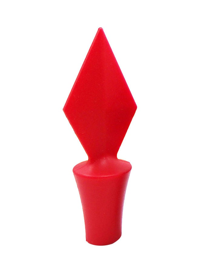 Wine Stopper With Twist Resistance Red 