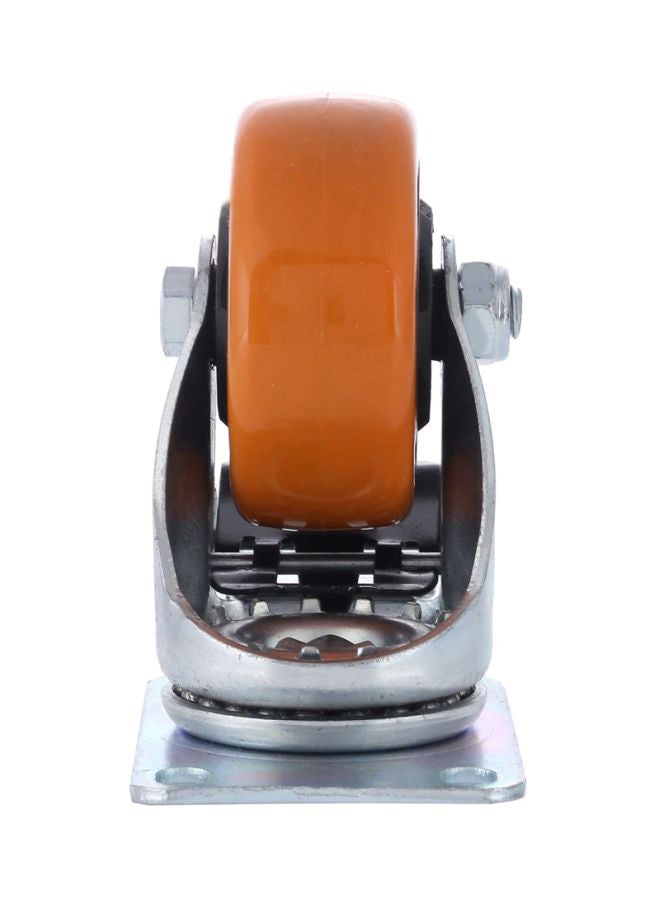 BMB tools Heavy Duty Caster Wheel Double Ball Bearing Swivel With Brake Silver/Orange 125mm - Image 3